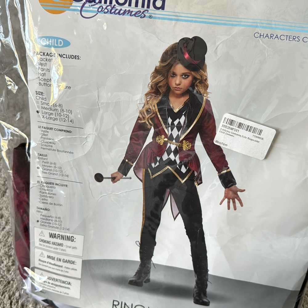 Girls Ringmaster costume